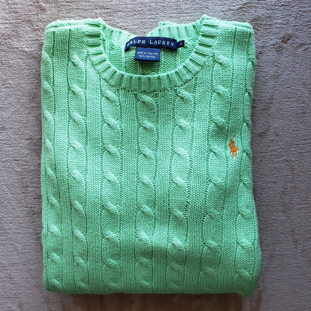 NWOT RALPH LAUREN CABLE SWEATER